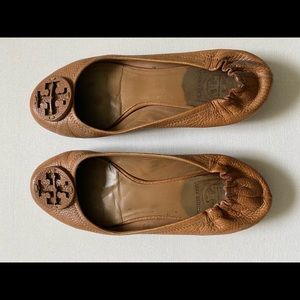 Tory Burch Minnie Ballet Flats- Size 7.5- Camel color